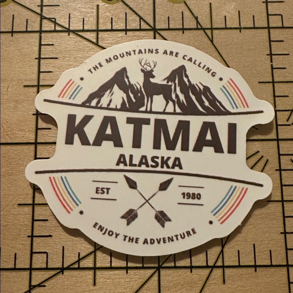 💜13/$13 +Bundle Sticker Sale | Travel Katmai National Park Alaska Sticker